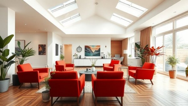 Bright modern living room to sell your house fast.