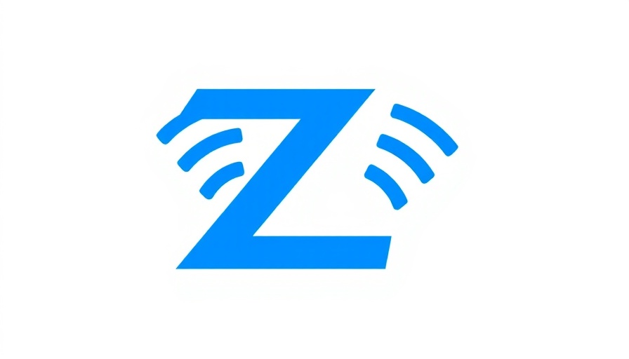 Minimalistic blue Z-Wave logo, CES 2025 focus