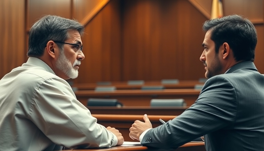 Courtroom scene with judge and lawyers discussing a case, dismissed without prejudice.