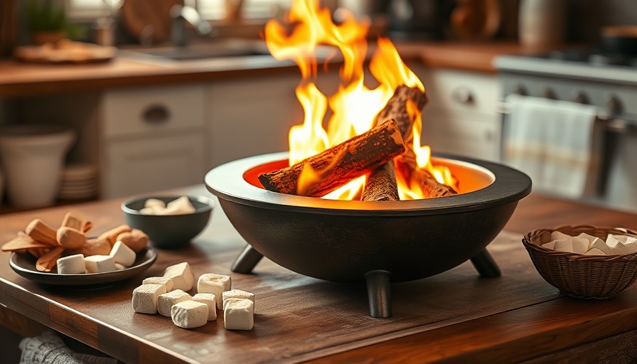 Cozy tabletop fire pit with s'mores, highlighting safety concerns of tabletop fire pits injury lawsuits.