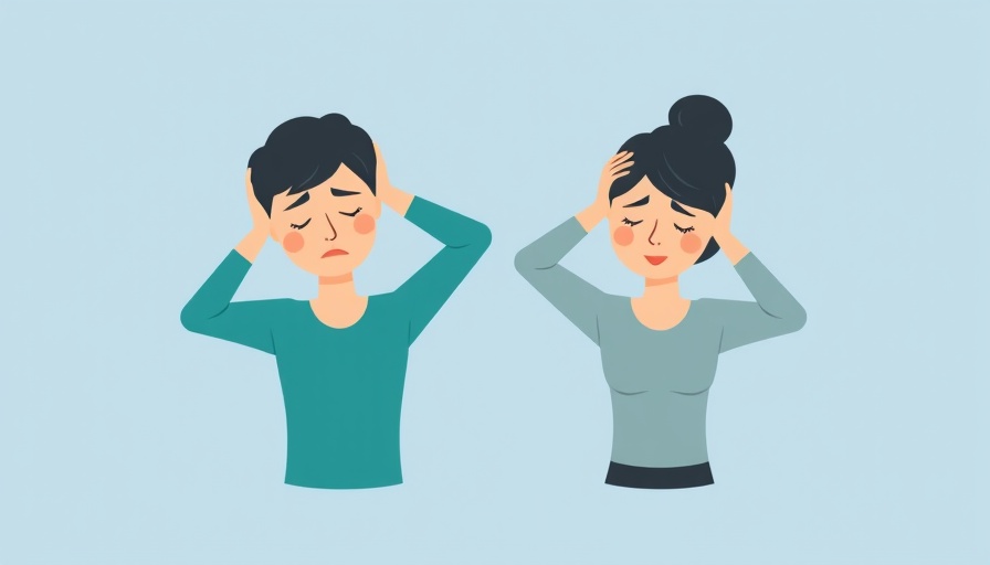 Illustration of individuals with head pain depicting traumatic brain injury.