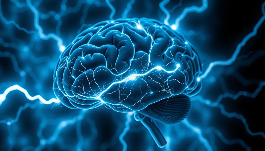 Glowing brain with electric effects, representing Cognitive Functional Therapy.