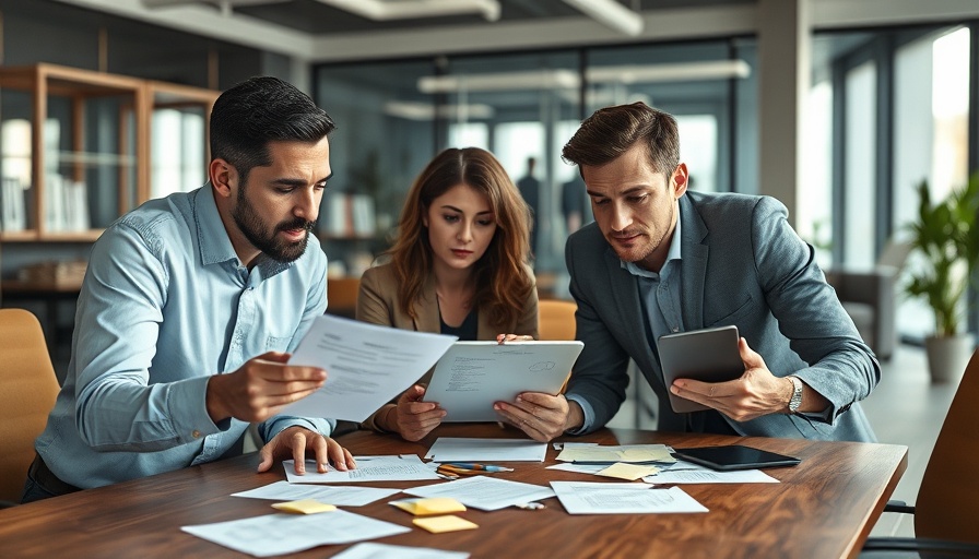 Team collaborating on protecting intellectual property.