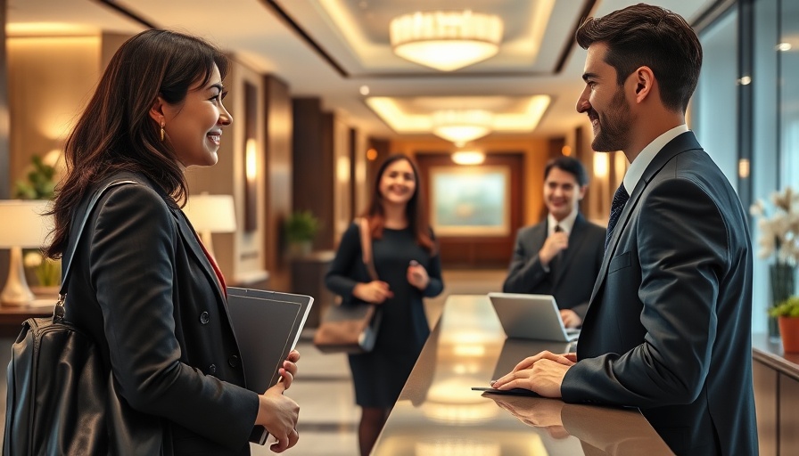 Checking into hotel reception for assessing security.