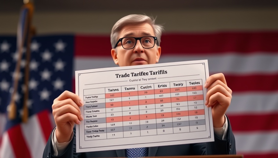 Official discusses trade tariffs during presentation