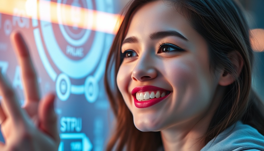 AI in customer experience illustrated by a futuristic interface.