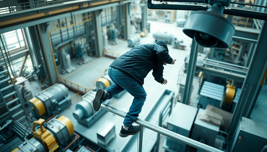 AI-powered home security capturing intruder in black jacket and jeans.