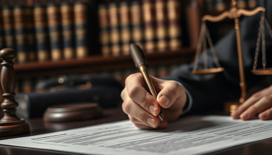 Legal rights consultation after freeway accident, close-up writing.