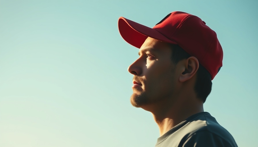 Silhouette of man with red cap under blue sky, trending news on consumer product safety.