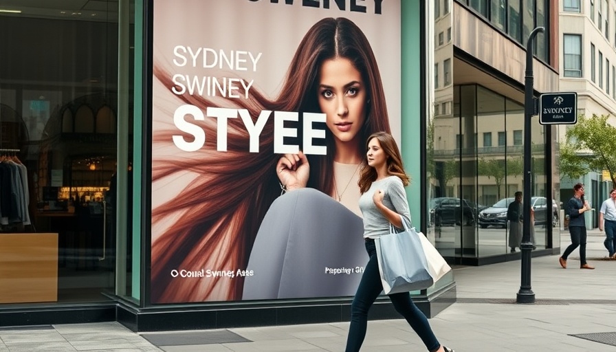 Sydney Sweeney American Eagle storefront advertisement