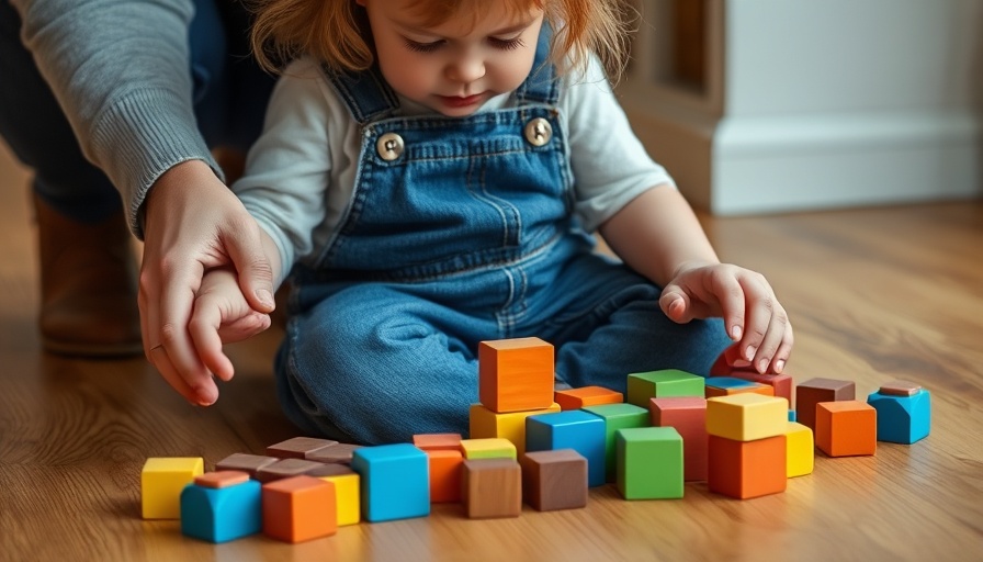 Childcare safety in Australia: Girl building with blocks.