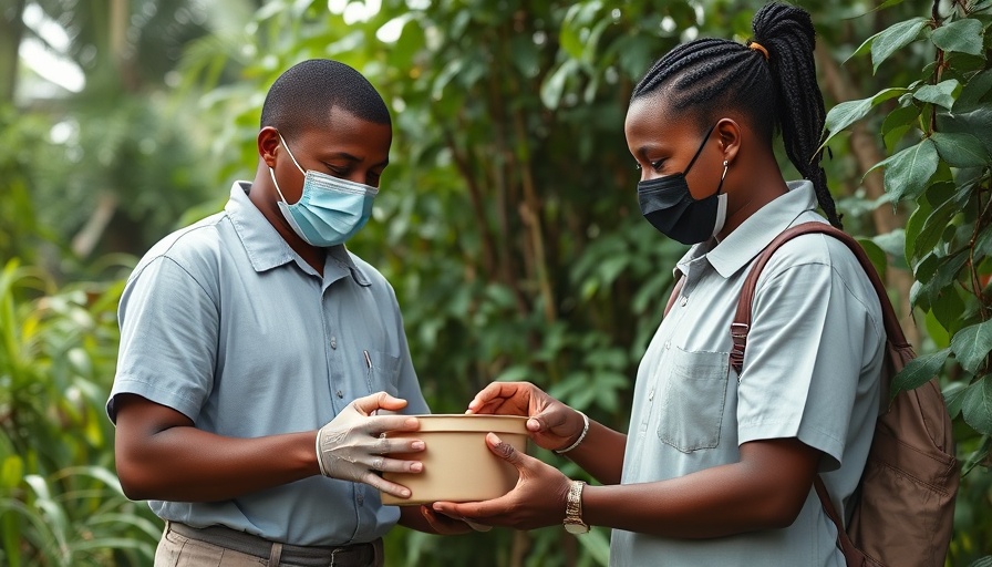 Health workers managing global disease outbreaks with mosquito surveillance.