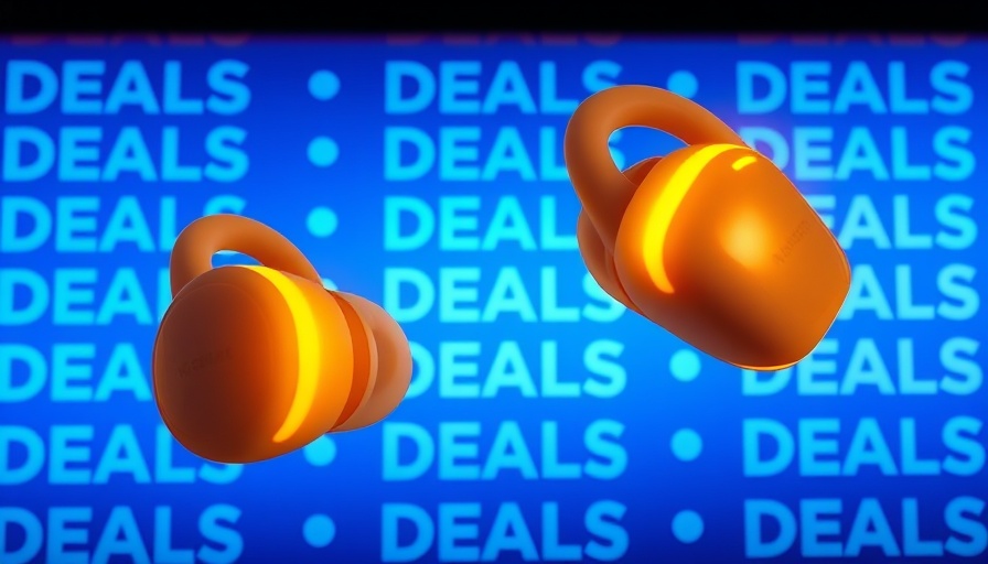 Nothing Ear (a) earbuds on sale with vibrant deals background