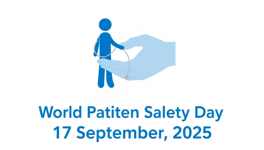 World Patient Safety Day 2025 logo with text and figures.