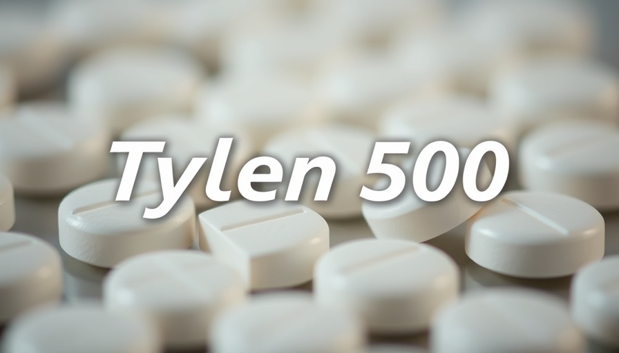 Close-up of Tylenol 500 tablets, focus on text, related to Tylenol use during pregnancy autism link
