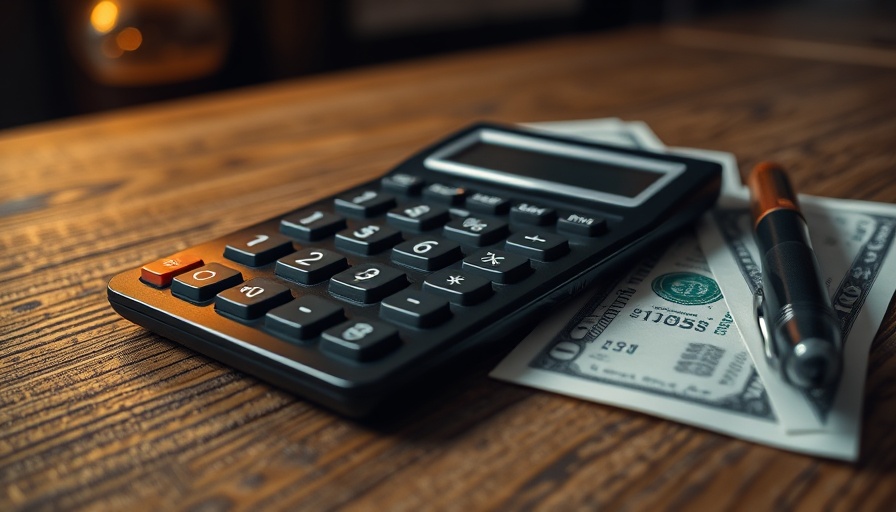 Calculator and money with pen, average wrongful death settlement concept.