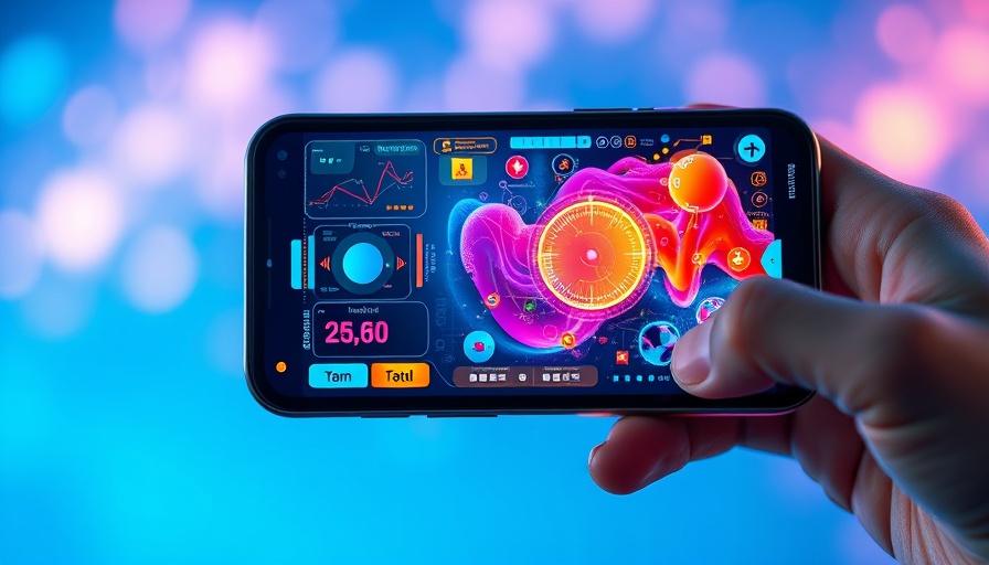 AI-generated animations on smartphone interface with hand holding