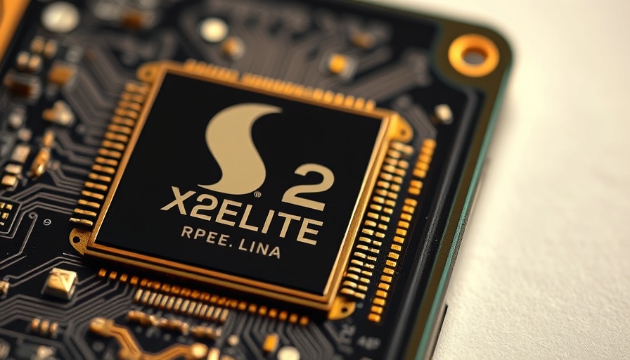 Snapdragon X2 Elite chip close-up showing extreme performance features.