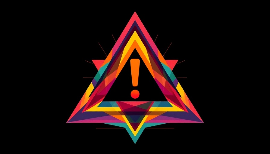 Vibrant geometric triangle symbolizes AI ransomware defense