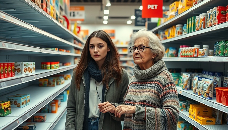 Shoppers face low inventory in pet store, consumer confidence decline September 2025.