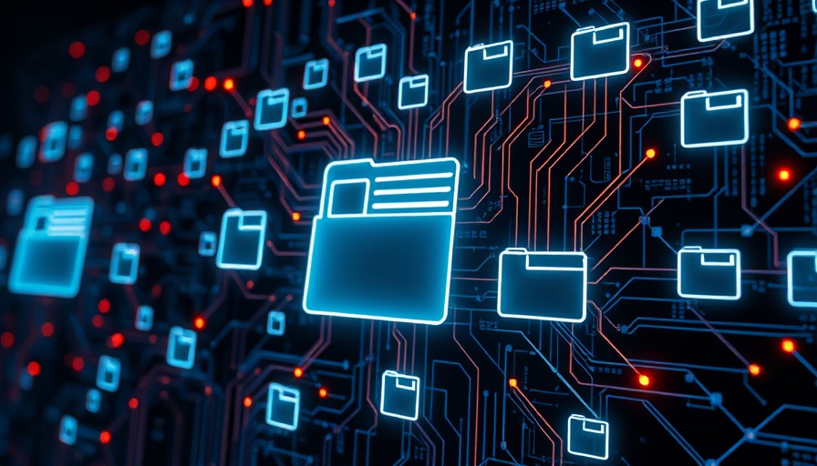 Digital network folders illustrating open source software risk management.