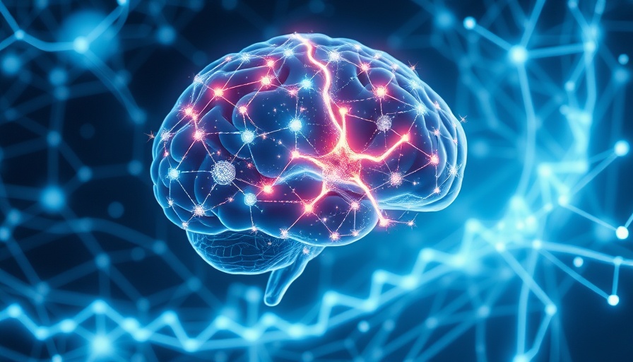 Futuristic brain illustration symbolizing psilocybin pain relief.