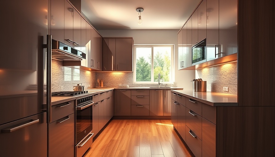 Contemporary galley kitchen remodel with stylish cabinets and lighting.