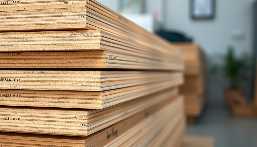 Stacked raw MDF boards with visible texture, perfect for staining.