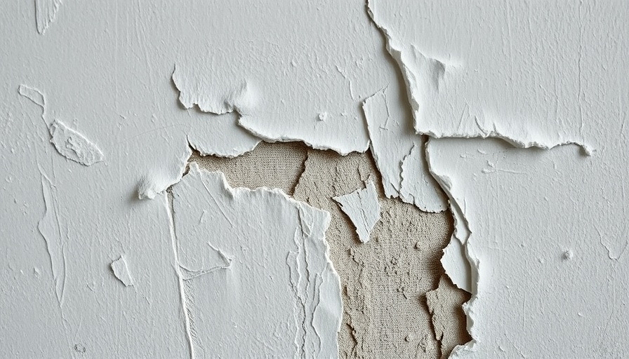 Peeling white paint on wall, detailed texture and wear