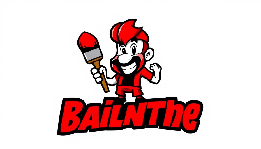 Bold logo for Expert Painting Services in Murrieta, CA with cartoon painter.