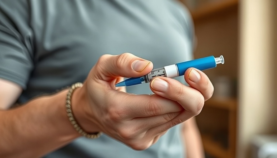 Ozempic weight loss: person holding insulin pen in hands.