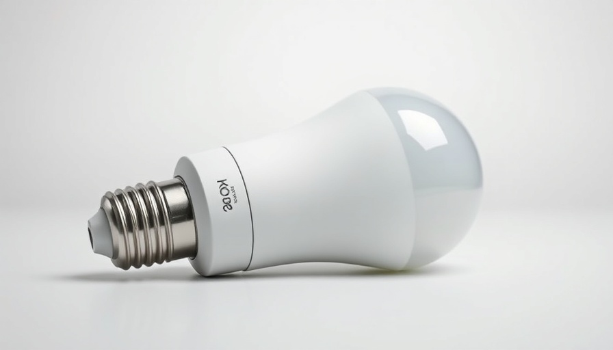 Sleek modern Xiaomi Smart LED bulb showcasing Matter compatibility.