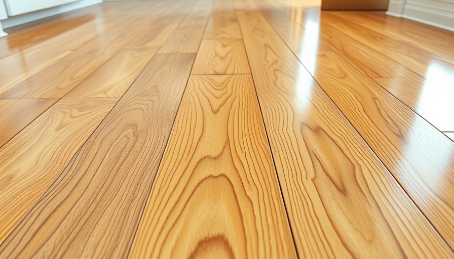 Glossy engineered hardwood floor in bright interior, showing wood texture and shine.