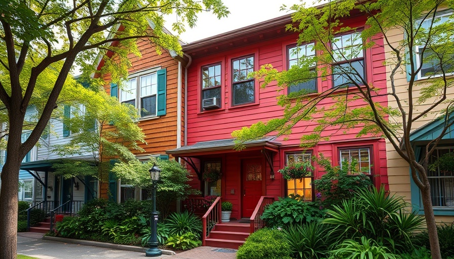 Charming townhouse ideal for house hacking, surrounded by greenery.