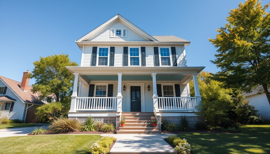 Charming suburban home with a front porch, Montgomery County home listings.