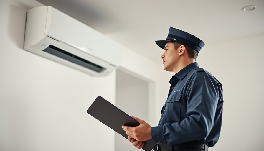 Inspector examining air conditioning unit for common home inspection problems.