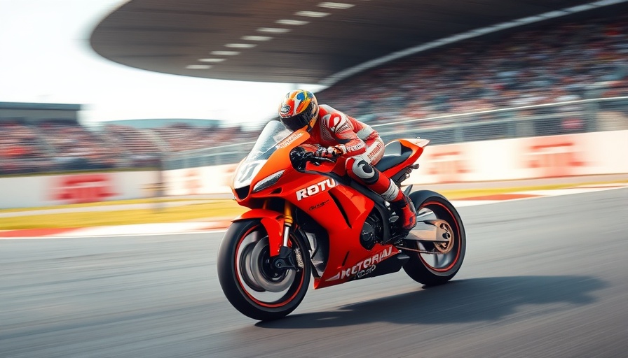 MotoGP rider racing at high speed to boost American viewership.