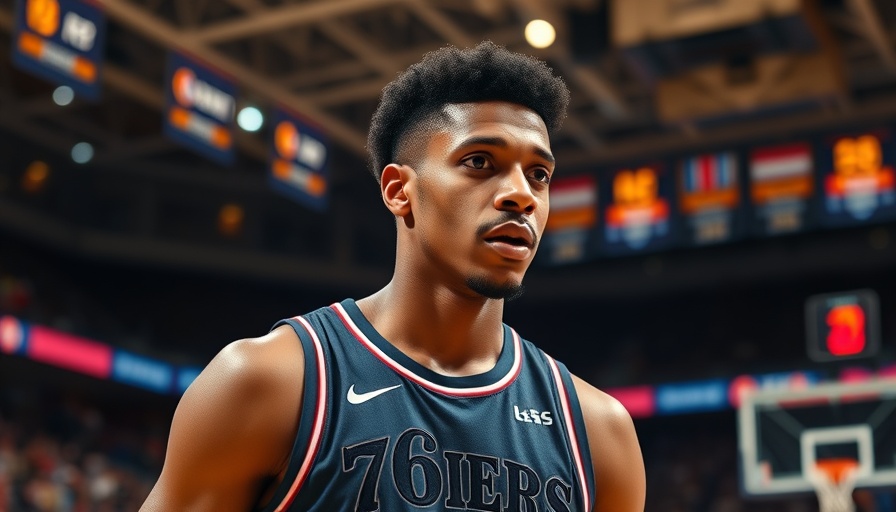 Sixers player preparing on the court amid preseason struggles.
