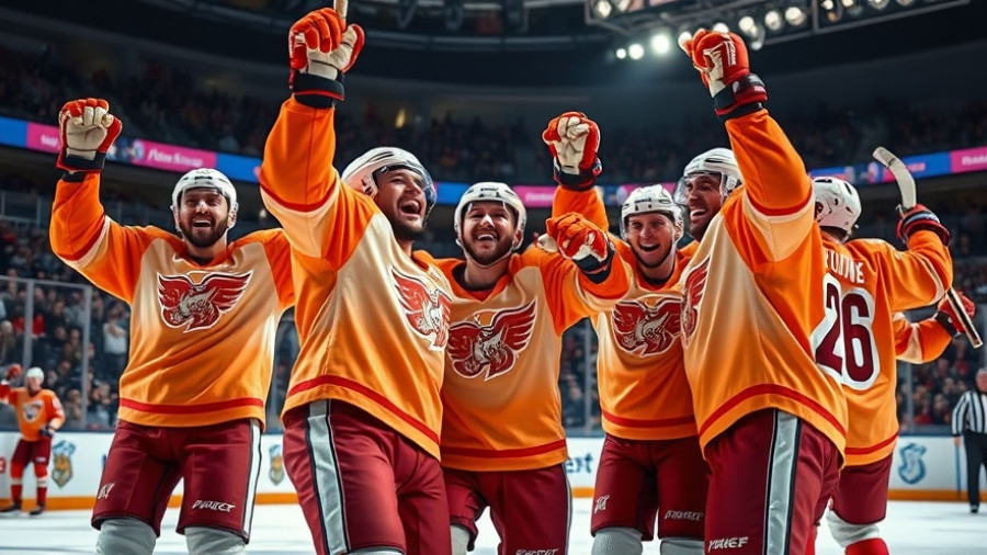 Early season Flyers impressions at ice rink celebration.