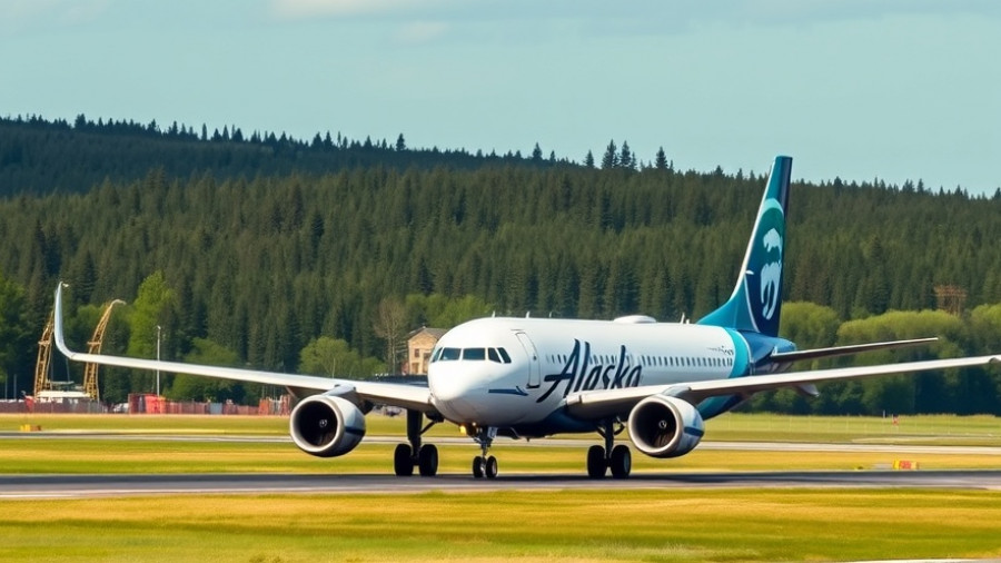 Alaska Airlines plane on runway amid grounding news