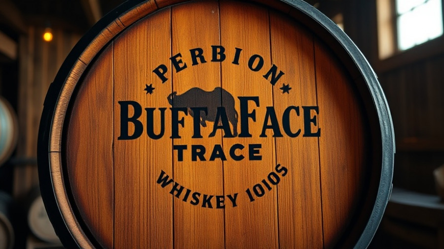 Buffalo Trace bourbon barrel showcasing expansion.