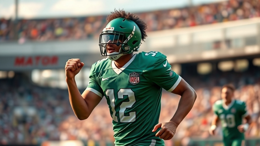 Eagles players celebrating victory over Giants in Week 8.