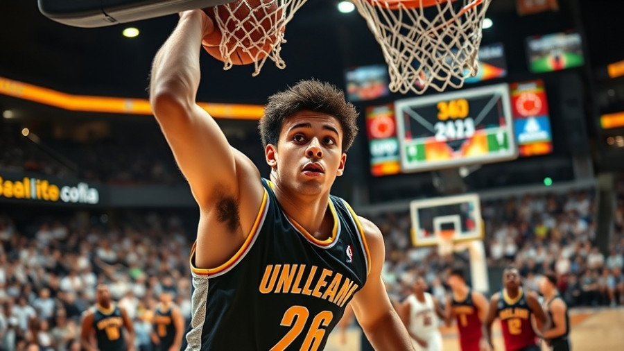 NBA's Youngest Teams Preview: Intense basketball action with dynamic dunk.