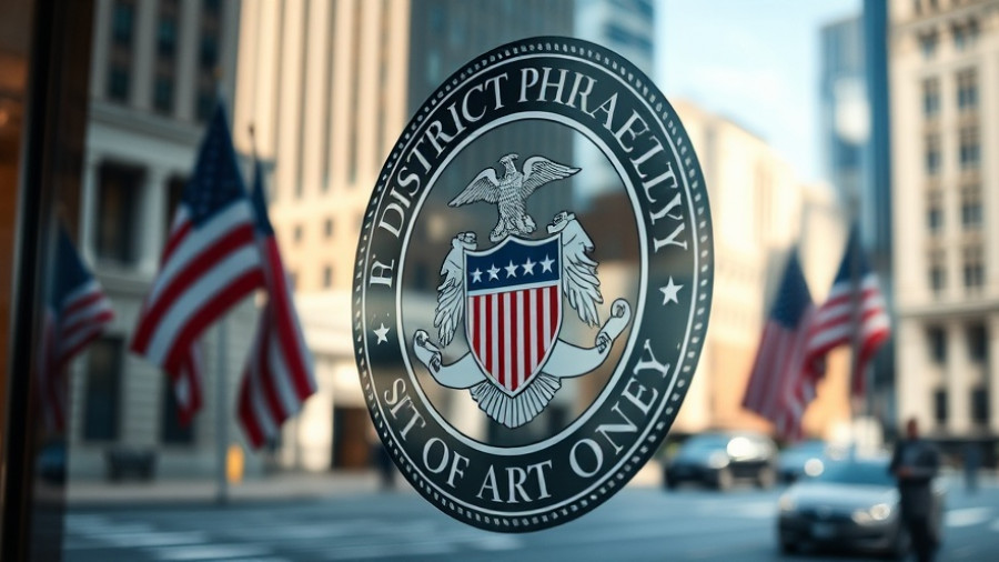 City of Philadelphia District Attorney seal reflecting flags, related to Philly basketball court shooting sentencing.