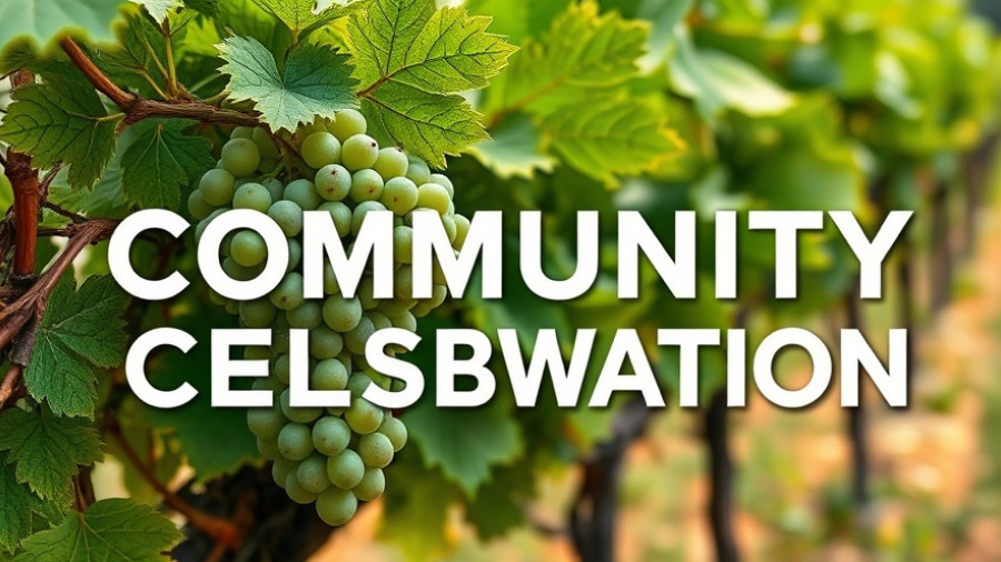 Celebrating New Jersey Wine Month with vineyard grapes backdrop.