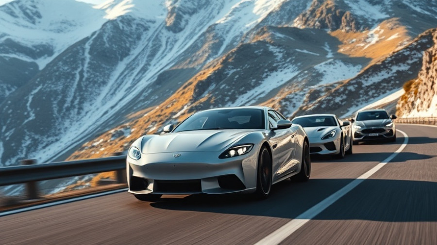 Maybach leading a scenic drive through the Alps in a luxury car convoy.