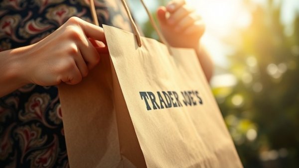 10-cent fee on paper bags Philadelphia - Trader Joe's paper bag held in hand.