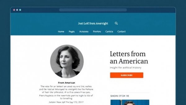 Newsletter page with subscribe button on politics and history.