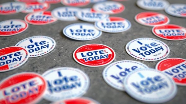 Stickers on surface; Chester County Election Day Pollbook Errors.