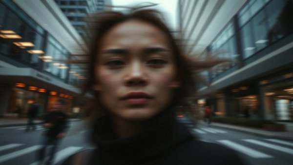 Abstract blurred portrait in cinematic style reflecting a complex theme.
